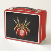 Lunch Box Araignée en vapeur noire (Dos)