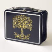 Lunch Box Arbre Celtique Jaune (Devant)