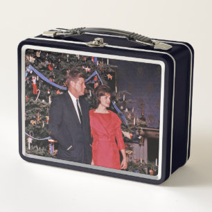 Lunch Box Arbre de Noël Président John Kennedy & Jacqueline