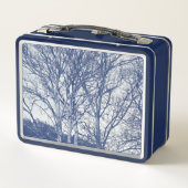 Lunch Box Arbres en hiver - Effet Cyanotype (Dos)