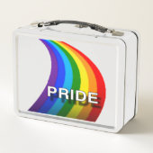 LUNCH BOX ARC-EN-CIEL DE FIERTE BLANC POLICES (Dos)