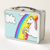 Lunch Box Arc-en-ciel de Unicorne (Devant)