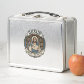 Lunch Box Archive de carte de bibliothèque Jésus Archive de (En situation)