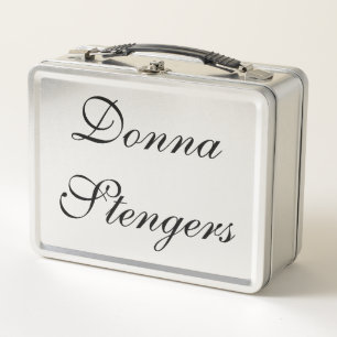 Lunch Box Argent et noir fantaisie