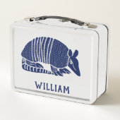 Lunch Box Armadillo bleu marine personnalisé (Dos)