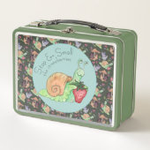 Lunch Box Arrêtez et sentez le Motif de l'escargot des frais (Devant)