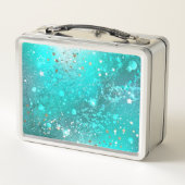 Lunch Box Arrière - plan à huile Turquoise de la menthe (Dos)