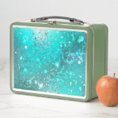 Lunch Box Arrière - plan à huile Turquoise de la menthe (En situation)