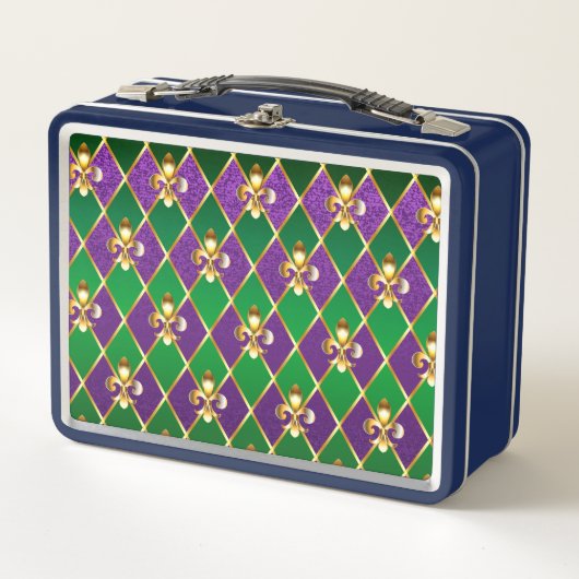 Lunch Box Arrière - plan de bijoux Mardi Gras (Devant)