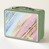 Lunch Box Arrière - plan rose texturé (Dos)