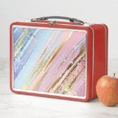 Lunch Box Arrière - plan rose texturé (En situation)