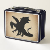Lunch Box Arrière - plan rustique Black Dragon (Dos)