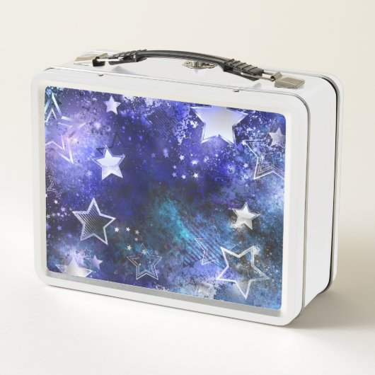 Lunch Box Arrière - plan spatial avec étoiles (Dos)