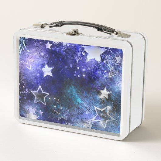 Lunch Box Arrière - plan spatial avec étoiles (Devant)