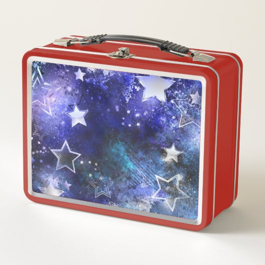 Lunch Box Arrière - plan spatial avec étoiles (Devant)