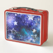 Lunch Box Arrière - plan spatial avec étoiles (Dos)