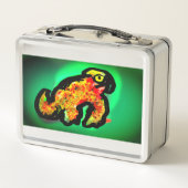 Lunch Box art caméléon de la forêt tropicale (Dos)