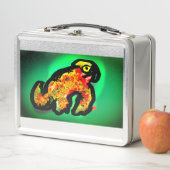 Lunch Box art caméléon de la forêt tropicale (En situation)