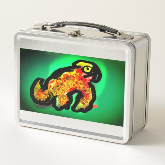 Lunch Box art caméléon de la forêt tropicale (Devant)