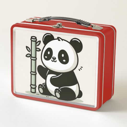 Lunch Box Art Cute Panda Bamboo (Devant)