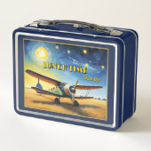Lunch Box Art d'avion vintage (Dos)