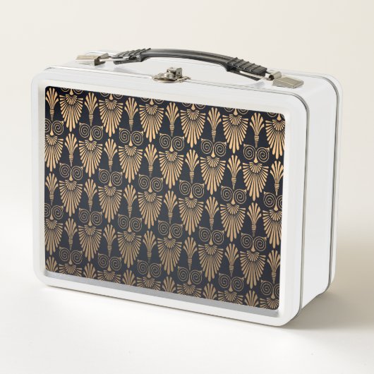 Lunch Box Art Déco Black Gold : Retro. (Devant)