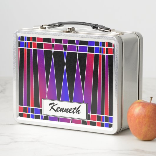 Lunch Box Art déco "fracturé" par Kenneth Yoncich (En situation)