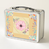 Lunch Box Art du printemps, conception graphique des fleurs (Dos)
