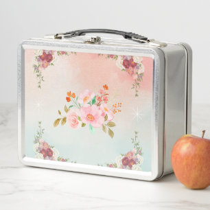 Lunch Box Art Floral, Fleurs florissantes, Art Dégradé