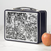 Lunch Box Art Géométrique Noir Et Blanc 3 (En situation)