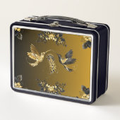 Lunch Box Art Graphique Noir et Or, Style Abstrait Luxe (Devant)