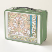 Lunch Box Art nouveau jonquille Verneui textile floral art (Dos)