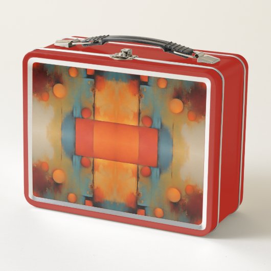 Lunch Box Art textile Abstrait : Nature concept art couleurs (Devant)