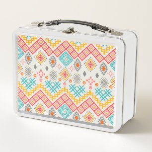 Lunch Box Art tribal : imprimé géométrique boho.