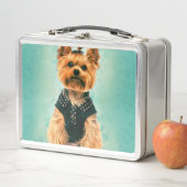 Lunch Box Art Yorkshire Terrier d'aquarelle (En situation)