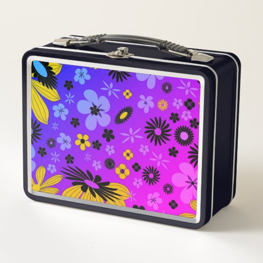 Lunch Box Artsy Flowers Design (Devant)