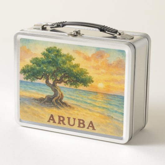 Lunch Box Aruba Eagle Beach Divi Tree Golden Hour (Devant)