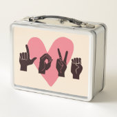 Lunch Box ASL Love IV - Saint Valentin (Dos)