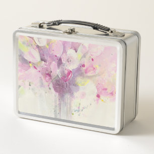 Lunch Box Assez au printemps bouquet rose mou de