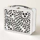 Lunch Box Assez orné impression noir et blanc (Devant)