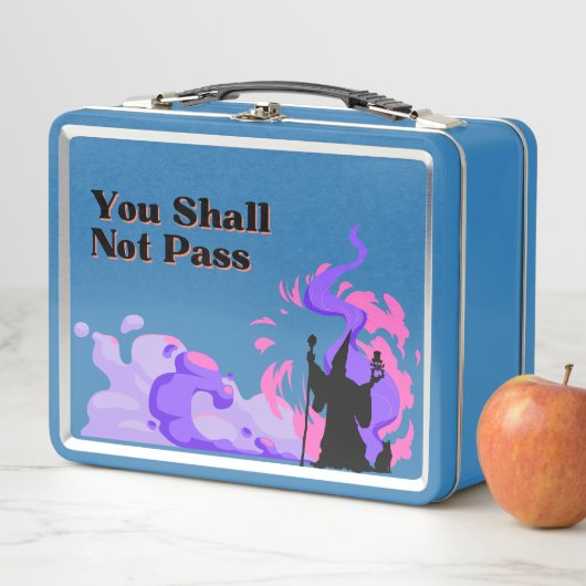 Lunch Box Assistant à main "Vous ne passerez pas" sur un (En situation)