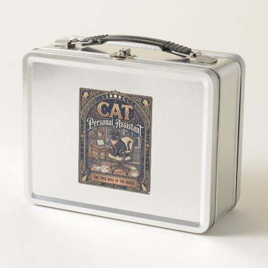 Lunch Box Assistant Personnel de Chat Drôle de Propriétaire (Devant)