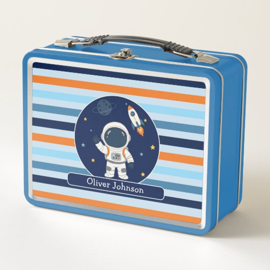 Lunch Box Astronaute Fusée Espace Enfants (Devant)