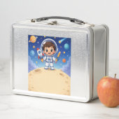 Lunch Box Astronaute gamin prêt à explorer l'école (En situation)