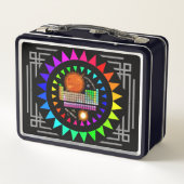 Lunch Box Astrophysique Table périodique Science Métal Lunch (Dos)