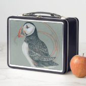 Lunch Box Atlantic Puffin Bird Art Drawing (En situation)