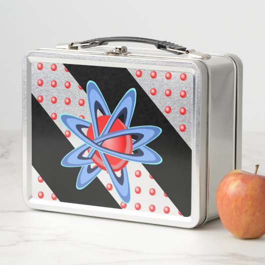 Lunch Box Atom suspendu dans des poutres (En situation)