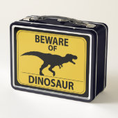 Lunch Box Attention aux dinosaures (Dos)