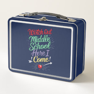 Lunch Box Attention collège, j'arrive école