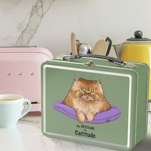 Lunch Box Attitude de chat drôle